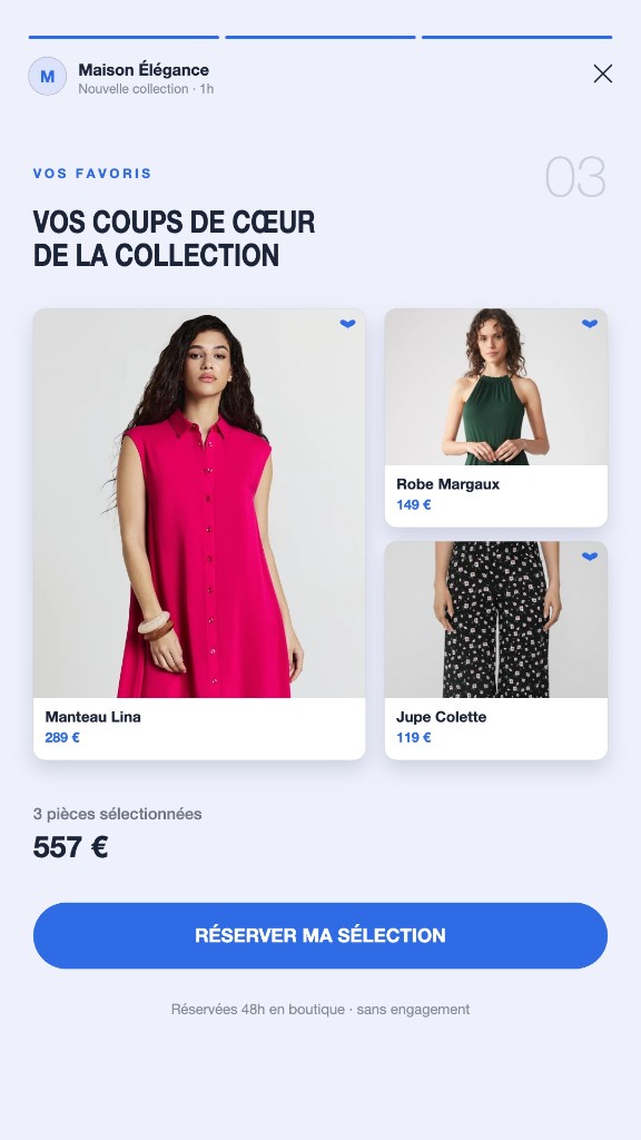 Collection Discovery, écran 3