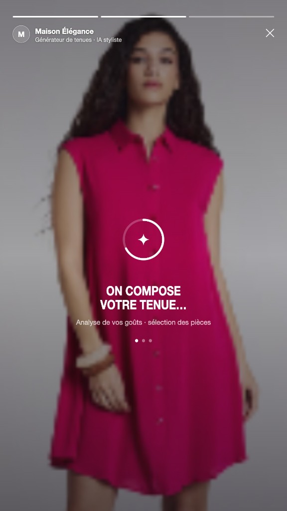Outfit Generator, écran 2